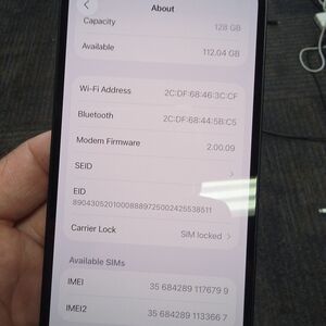 Apple iPhone 16e 128gb Cricket Network